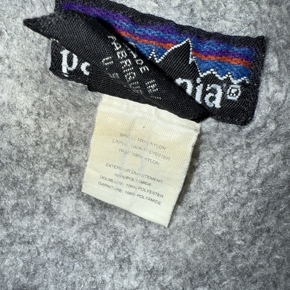 Vintage Mens Jacket 90's Patagonia Made in USA Fleece Lined Blue Size Large - Picture 14 of 15